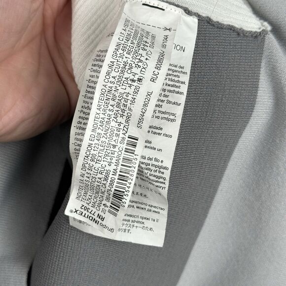 Zara x Rhuigi 1/4 Zip Pullover Sweater Size XL Color Block Grey RHUDE - Picture 3 of 4